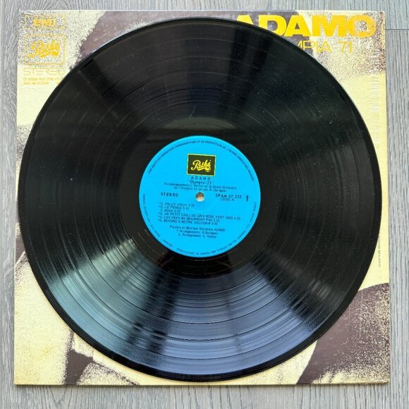 Vintage 1971 Adamo "Olympia '71" Vinyl Record - French Chanson pop romantic - Picture 4 of 5